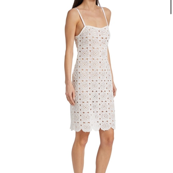 ROTATE Birger Christensen Silke Cotton Slip Dress - Picture 2 of 11